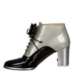 Ankle-Boot-Chanel-Verniz-Bicolor-