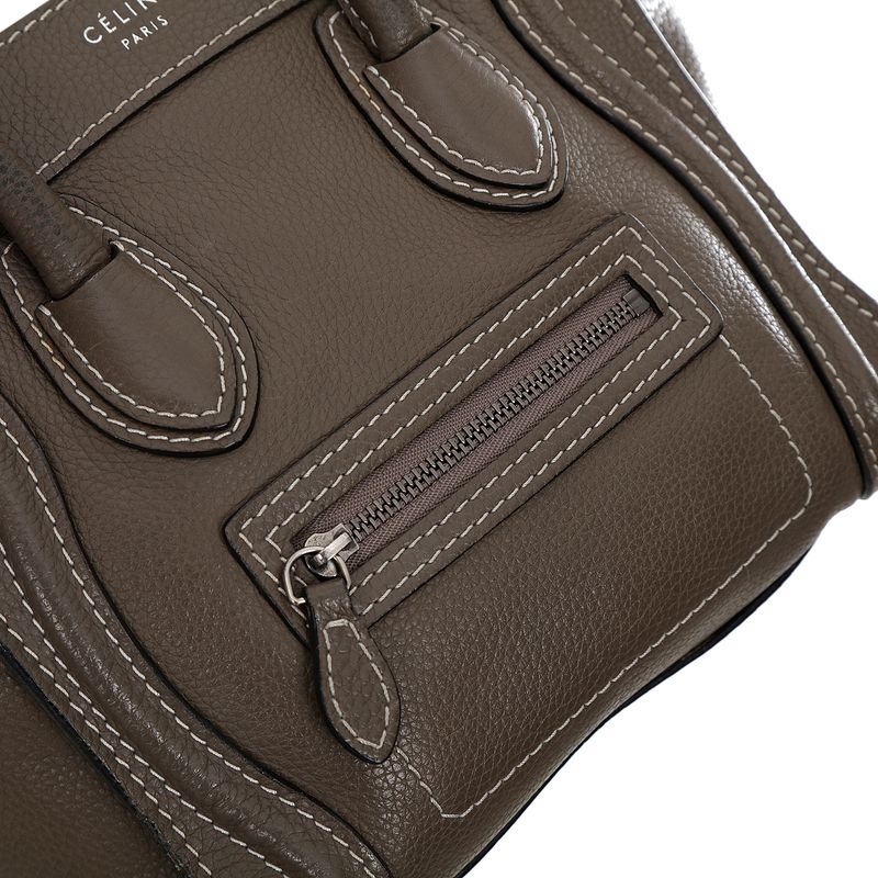Bolsa-Celine-Luggage-Nano-Cinza