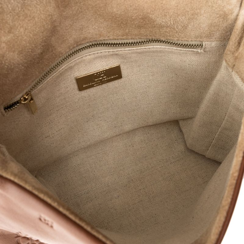 Bolsa-Carolina-Herrera-CH-Couro-Marrom