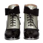 Ankle-Boot-Chanel-Verniz-Bicolor-