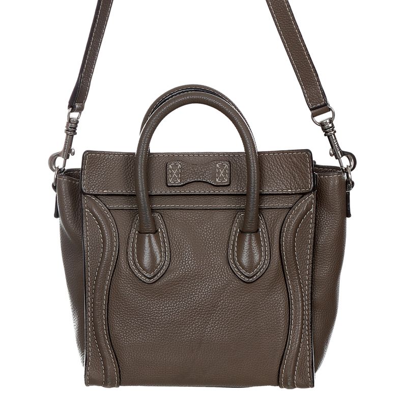 Bolsa-Celine-Luggage-Nano-Cinza