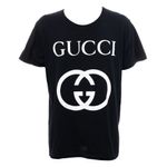 Camiseta-Gucci-Estampada-Algodao-Preta