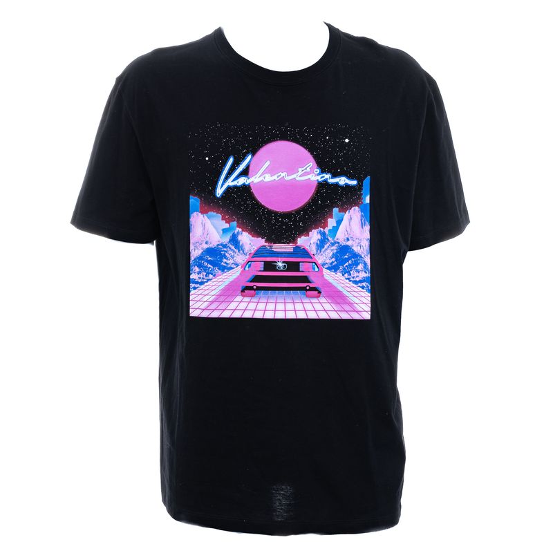 Camiseta-Valentino-Garavani-Estampa-Carro-Algodao-Preta