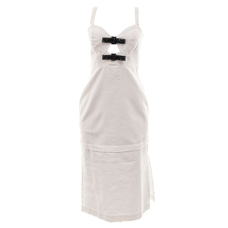 Vestido-Tufi-Duek-Curto-Laco-Branco