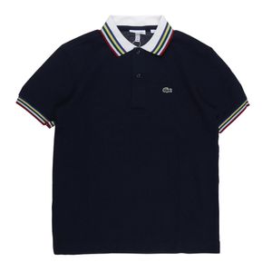 Blusa Pólo Lacoste Infanil Azul Marinho