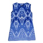 Vestido-Oscar-De-La-Renta-Infantil-Estampado-Azul