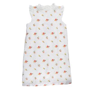 Vestido Janie and Jack Infantil Renda com Bordado Floral Branco