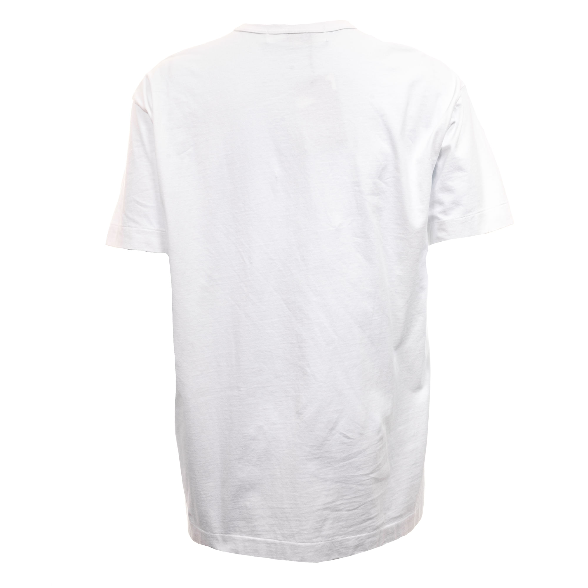 Camiseta Comme des Garçons Play Coração Algodão Branca Camiseta Comme des Garçons Play Coração Algodão Branca