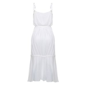 Vestido Lilly Sarti Branco e Dourado