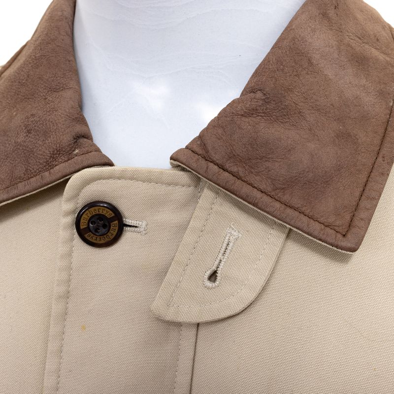 Casaco-Burberry-Vintage-Bege-e-Marrom