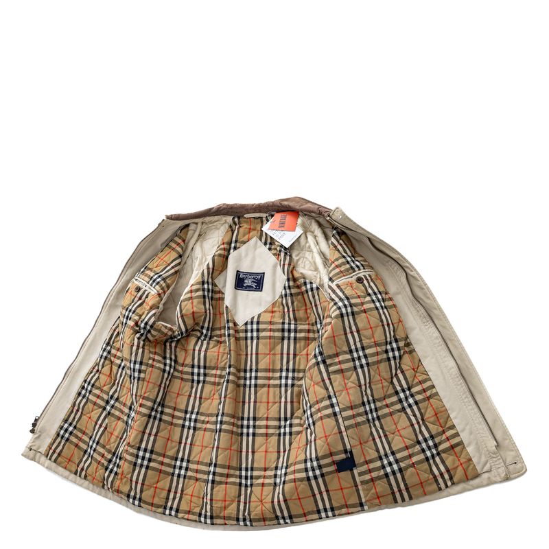 Casaco-Burberry-Vintage-Bege-e-Marrom