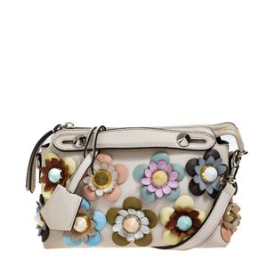 Bolsa Fendi By The Way Mini Flores Creme