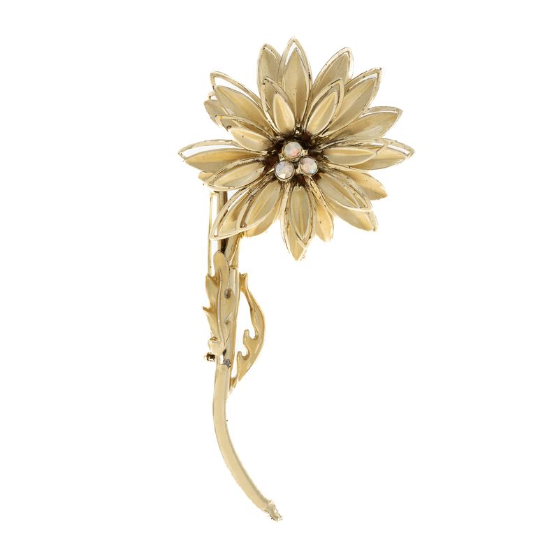 Broche-Flor-Dourada-com-Cristais