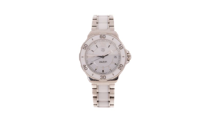 Rel gio Tag Heuer Formule 1 Lady Cer mica Branco Brech de luxo