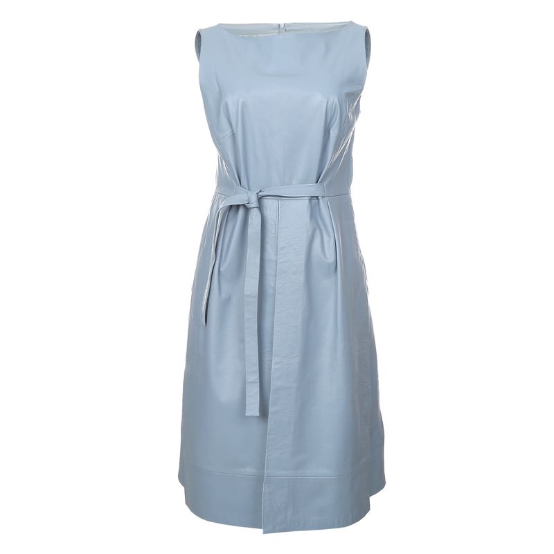 Vestido-Patricia-Viera-Couro-Azul