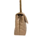 Bolsa-Saint-Laurent-Loulou-Media-Couro-Bege