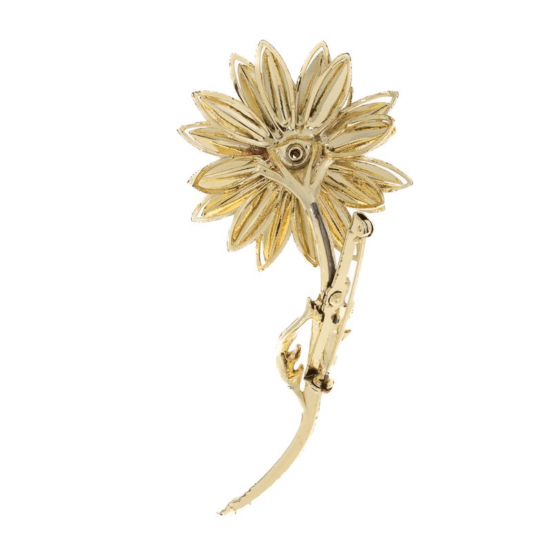 Broche-Flor-Dourada-com-Cristais