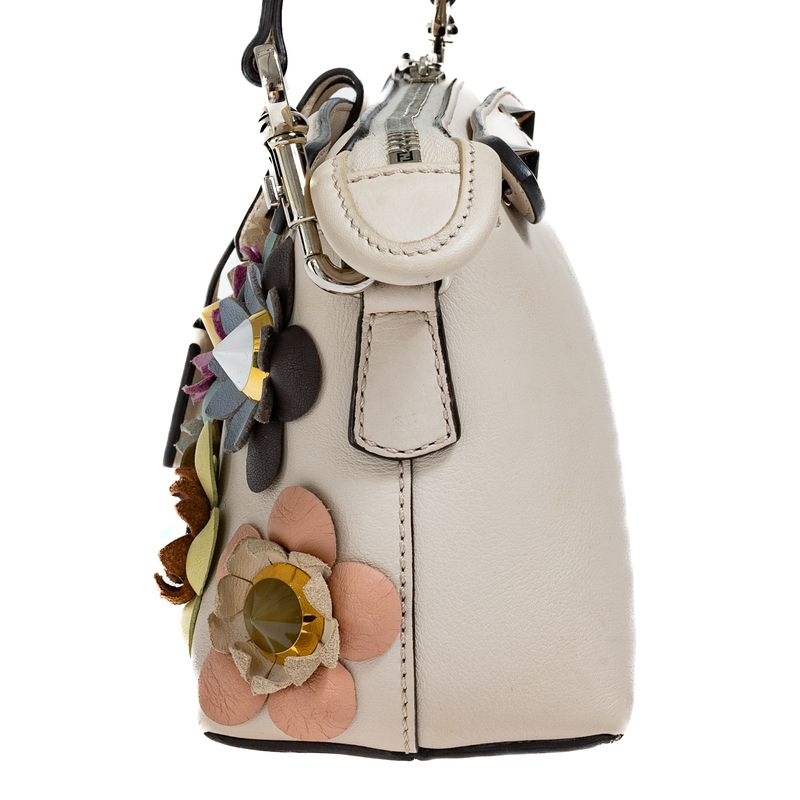 Bolsa-Fendi-By-The-Way-Mini-Flores-Creme