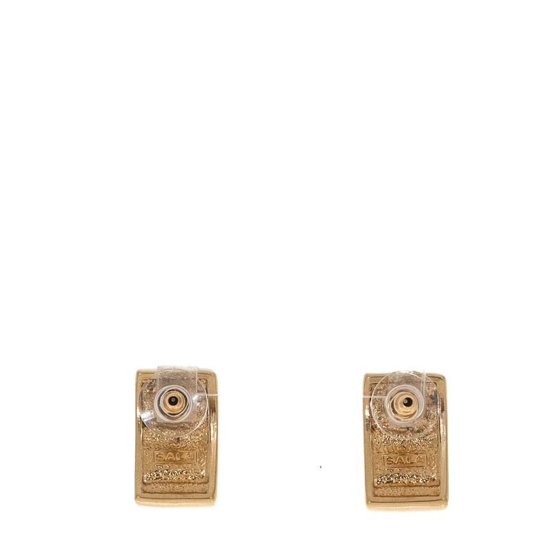 Brinco-Swarovski-Vintage-Retangulo-Dourado-e-Preto-com-Cristais