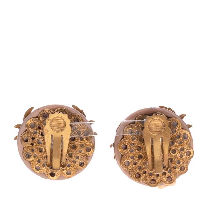 Brinco-Pressao-Vintage-Redondo-Flor-Bronze