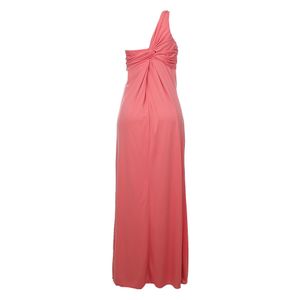 Vestido Rosa e Bordado Azul