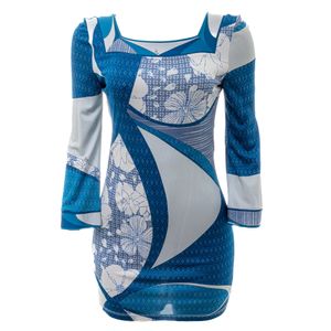 Vestido Emilio Pucci Floral Azul