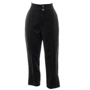 Calça Tufi Duek Alta Pesponto Preta