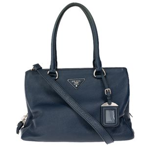Bolsa Prada Bauletto Vitello Daino Azul