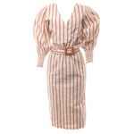 Vestido-Clemence-Midi-Transpassado-Creme-e-Rose