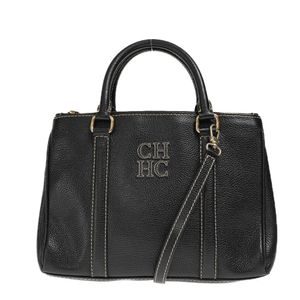 Bolsa Carolina Herrera Couro Preta