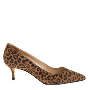 Scarpin Manolo Blahnik Camurça Animal Print