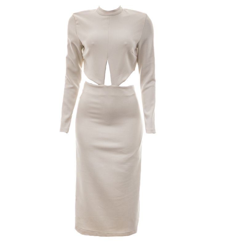Vestido-Lilly-Sarti-Manga-Longa-Branco
