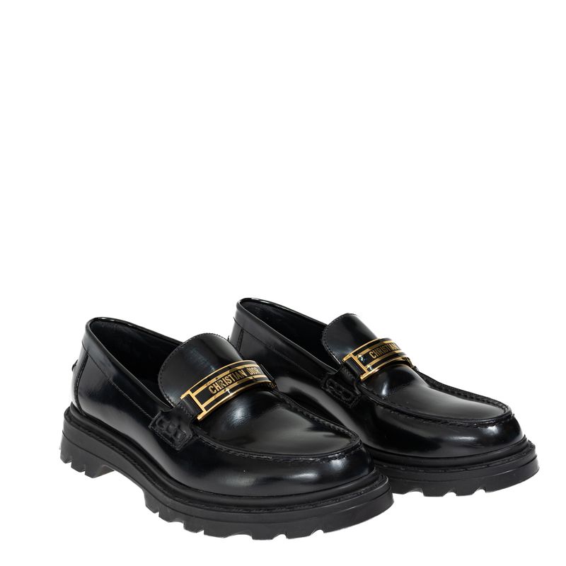 Mocassim-Christian-Dior-Code-Escovado-Preto