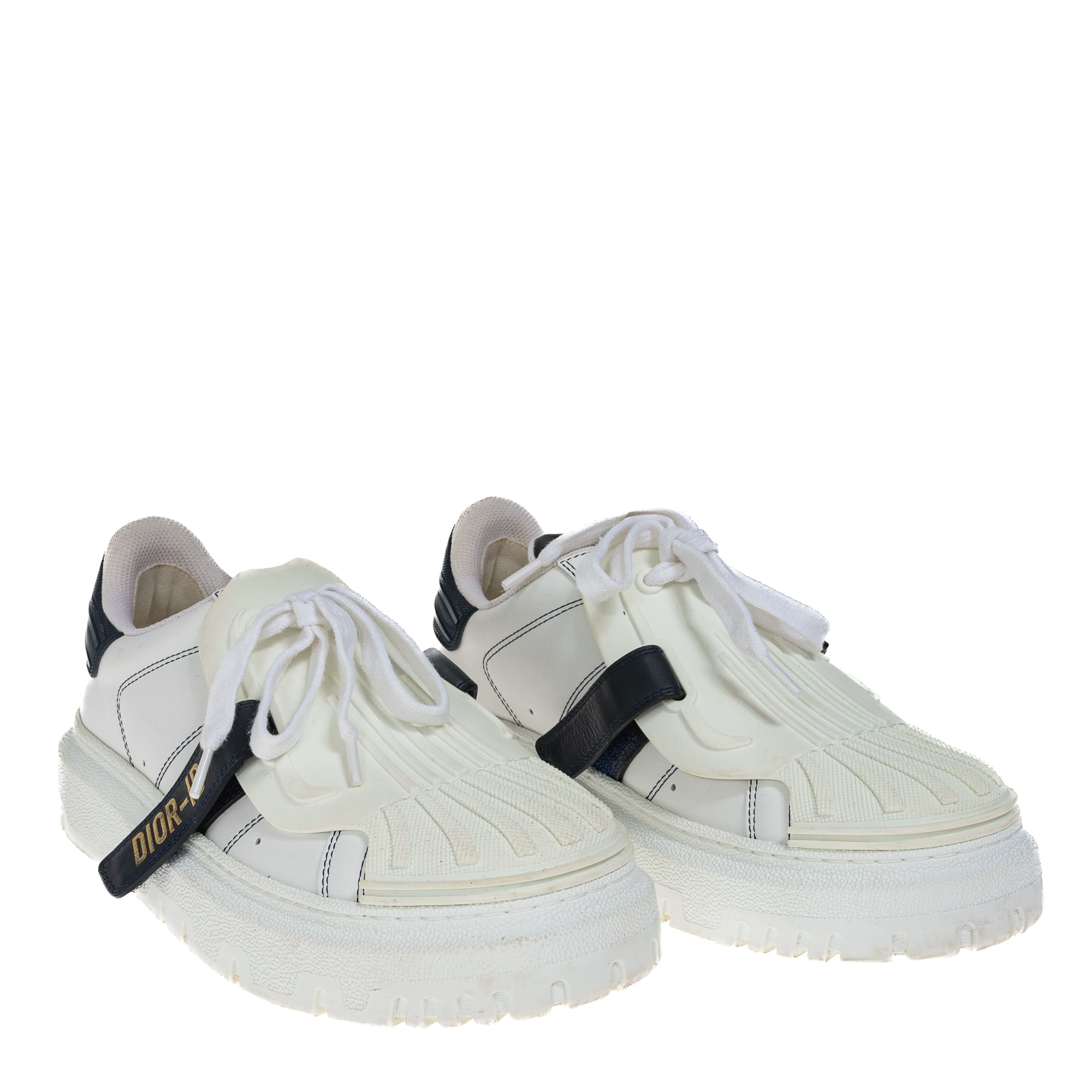 Tênis Christian Dior ID Branco e Preto | Brechó de luxo - Prettynew