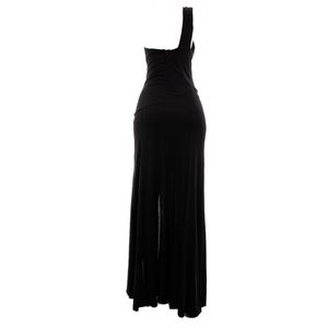Vestido Tufi Duek Longo Passante Preto