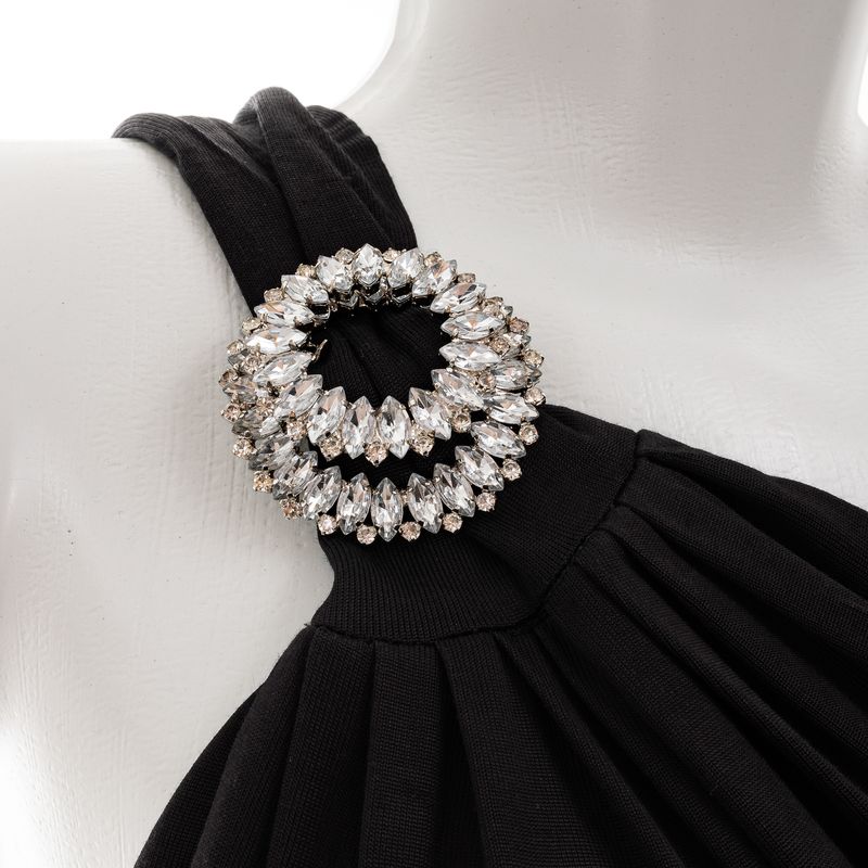 Vestido-Tufi-Duek-Longo-Passante-Preto