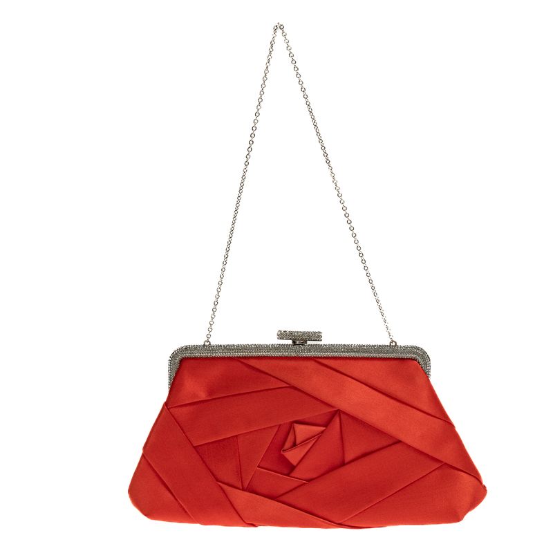 Bolsa-Valentino-Garavani-Drapeado-Cetim-Vermelho-e-Cristais