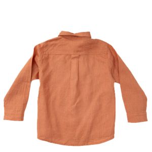 Camisa Paola Bimbi Infantil Linho Salmão