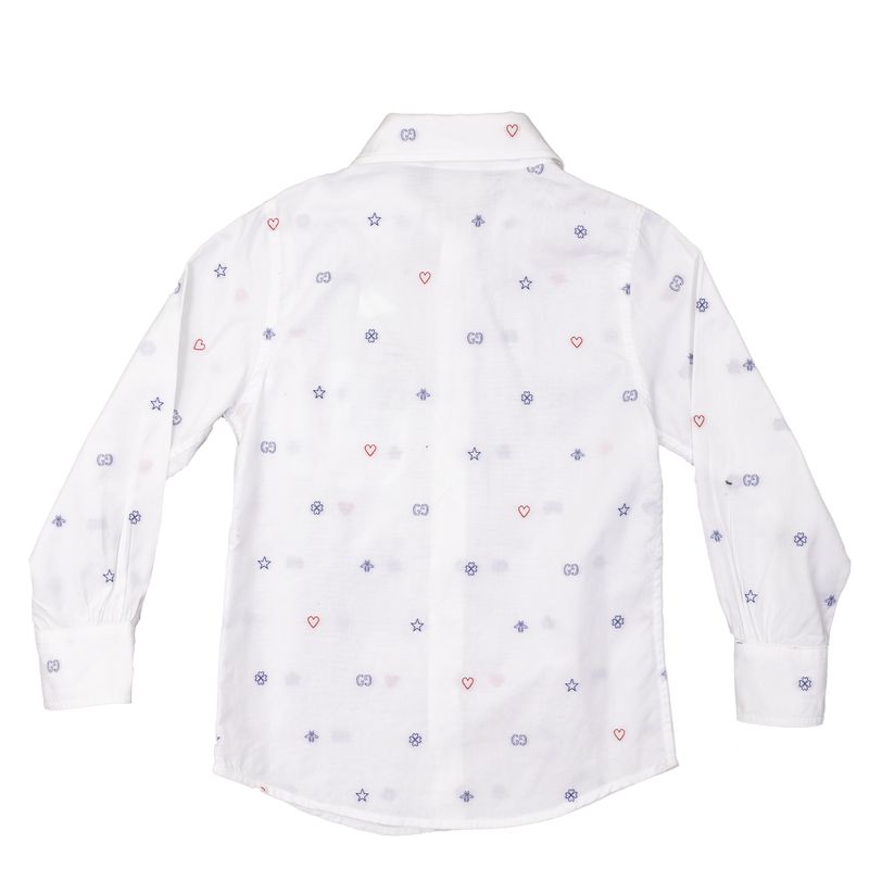Camisa-Gucci-Infantil-Branca-Bordada