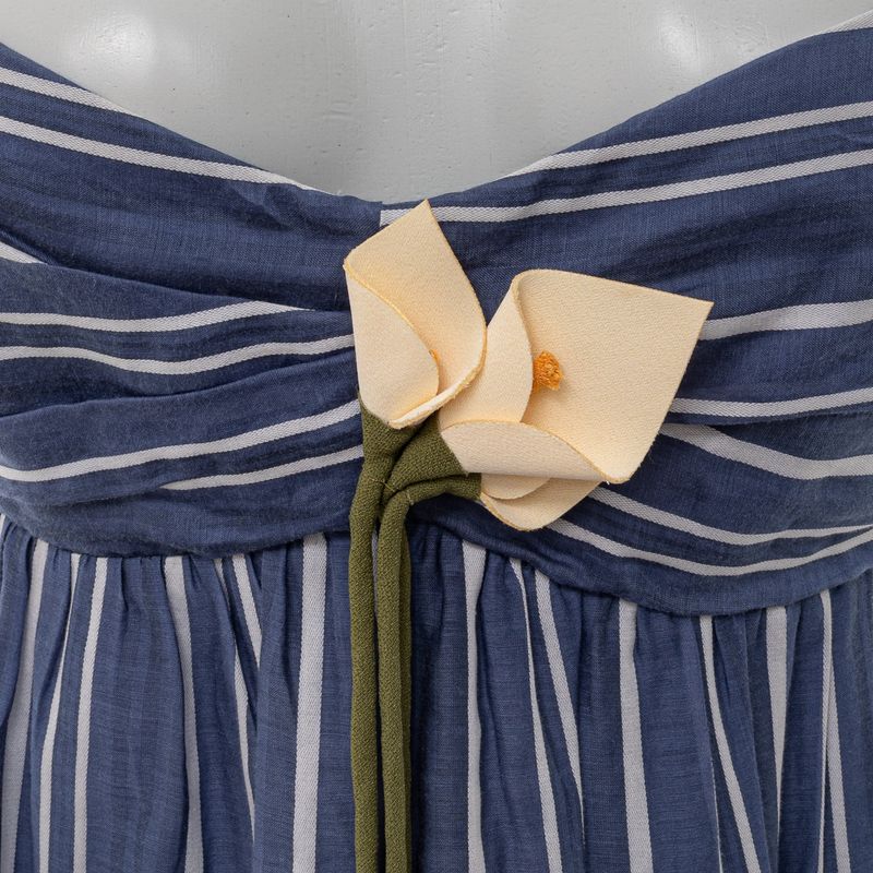 Vestido-Cris-Barros-Longo-Listrado-Azul
