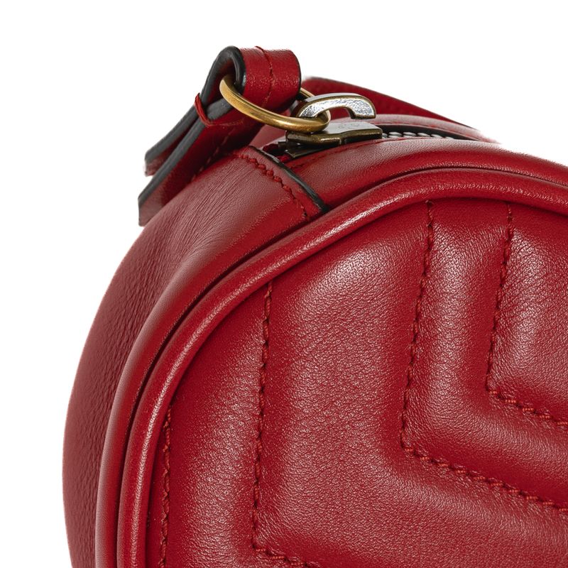 Bolsa-Gucci-Marmont-GG-Belt-Couro-Vermelha