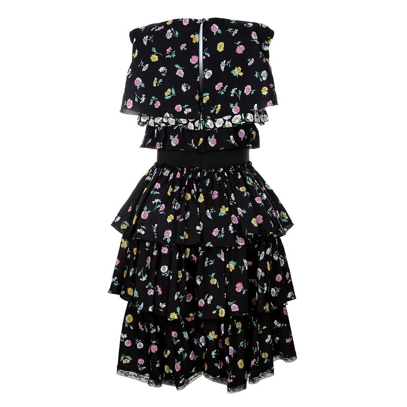 Vestido-Nina-Ricci-Floral-Preto