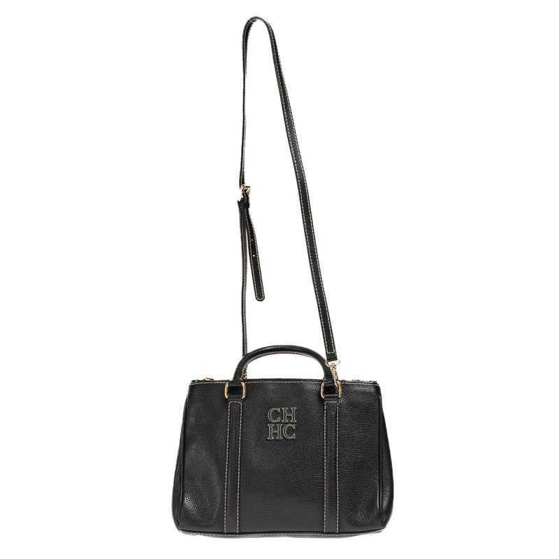 Bolsa-Carolina-Herrera-Couro-Preta