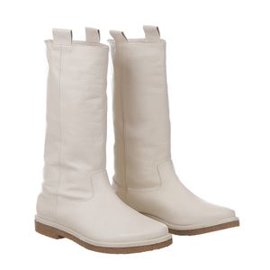 Bota Mari Giudicelli Couro Creme