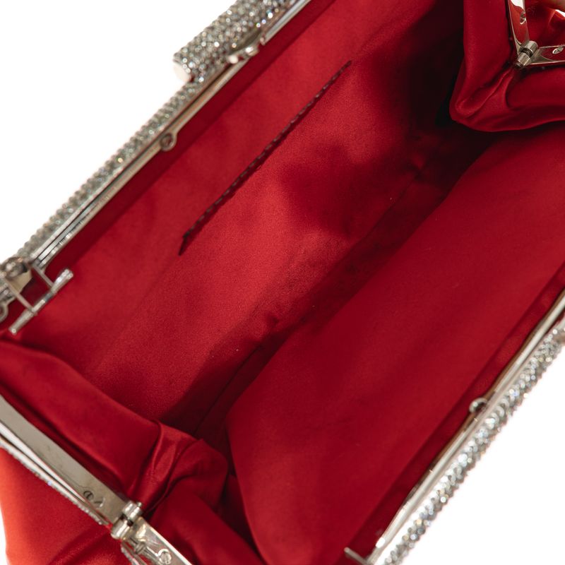 Bolsa-Valentino-Garavani-Drapeado-Cetim-Vermelho-e-Cristais