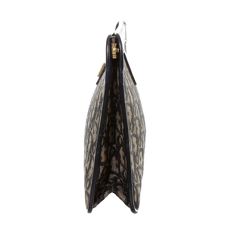 Clutch-Christian-Dior-Diorissimo-Couro-Preto