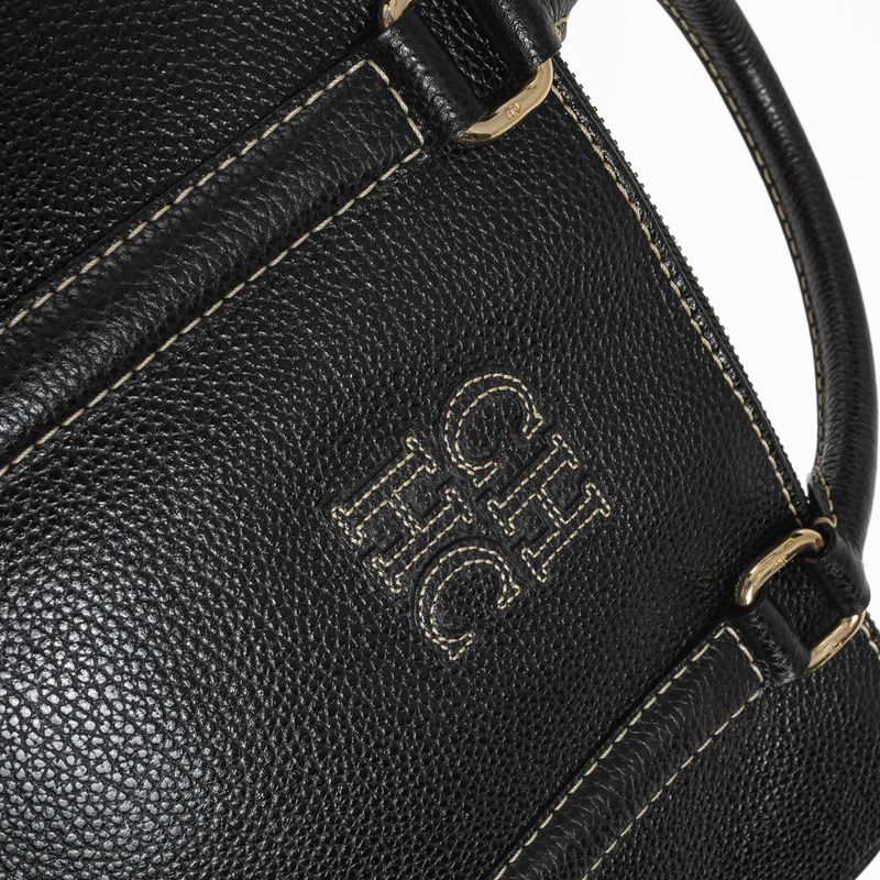 Bolsa-Carolina-Herrera-Couro-Preta