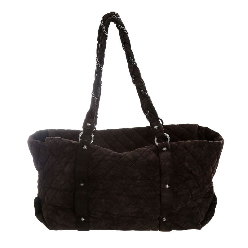 Bolsa-Chanel-Lady-Braid-Camurca-Marrom