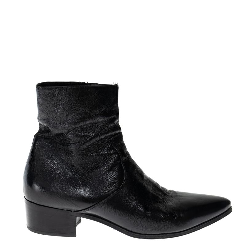 Bota-Saint-Laurent-Couro-Preta