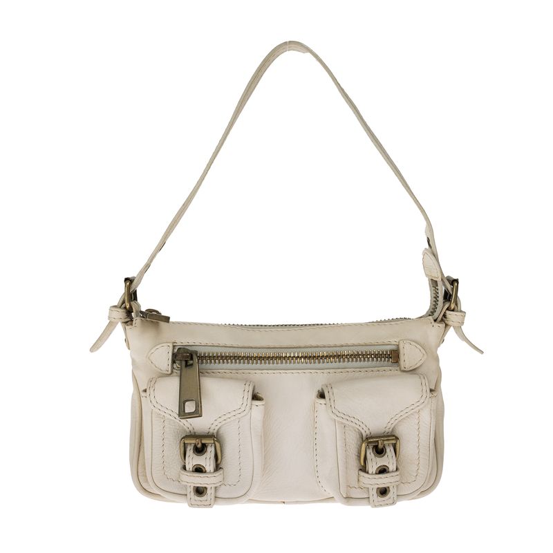 Bolsa-Marc-Jacobs-Baguette-Couro-Branca
